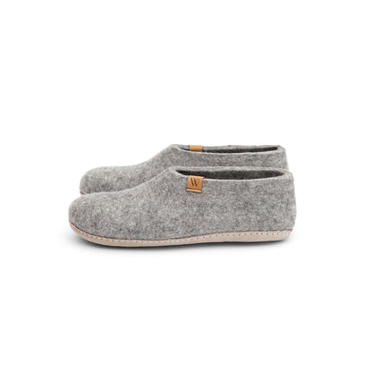 The Dorset Shoe, Wool Slipper in Stone.