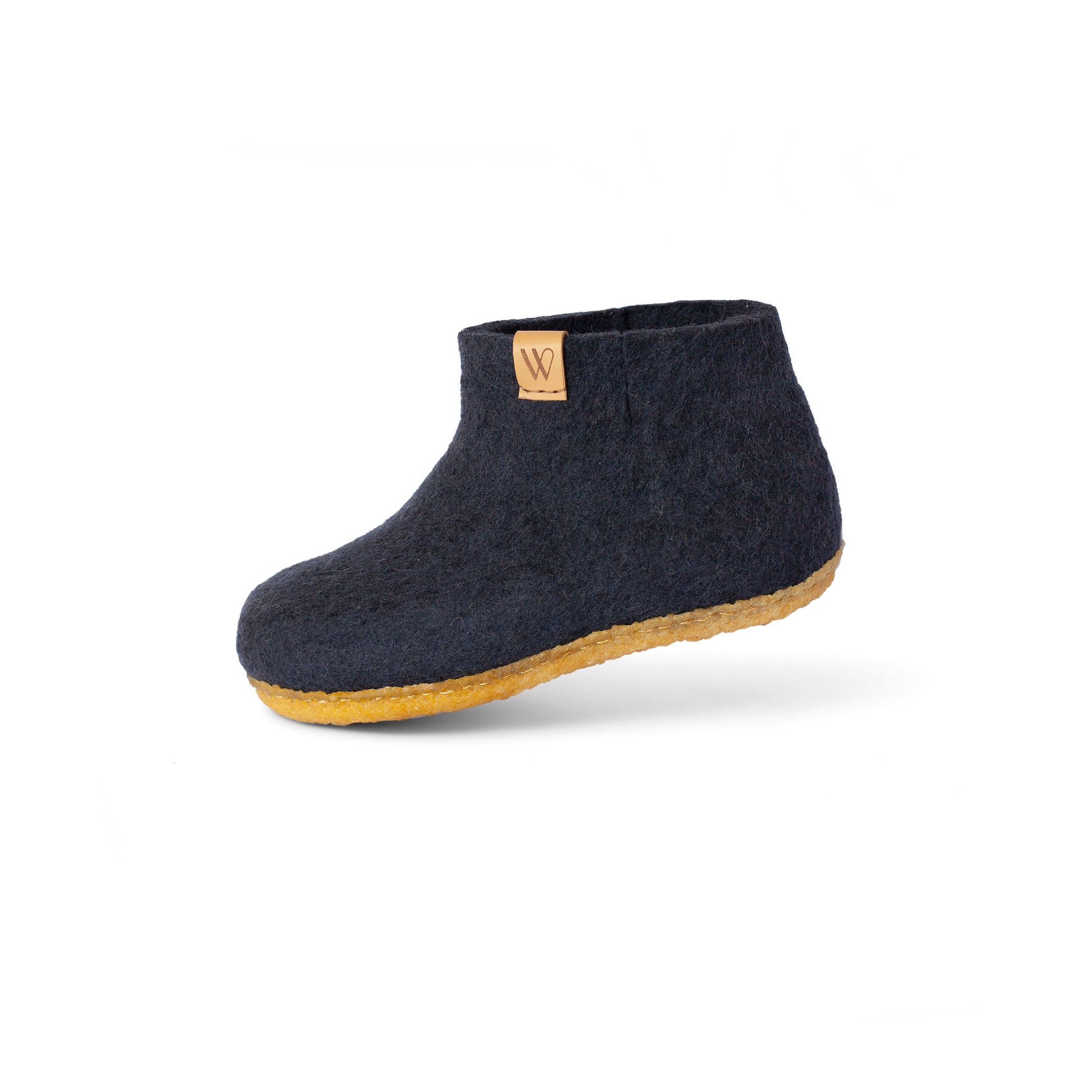 Kids wool boot slipper - Navy