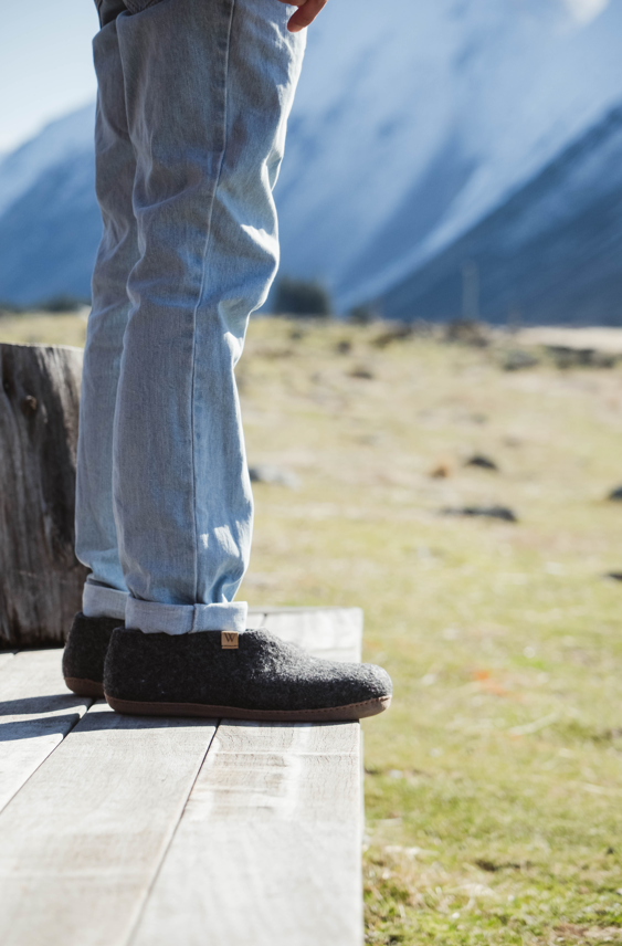 The Dorset Shoe in Charcoal by Woolfi.