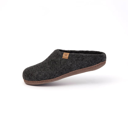 The Suffolk | Wool Slipper | Charcoal